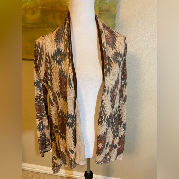 Double D Ranch Western Open Cardigan Wrap, Size Small - Picture 1 of 5